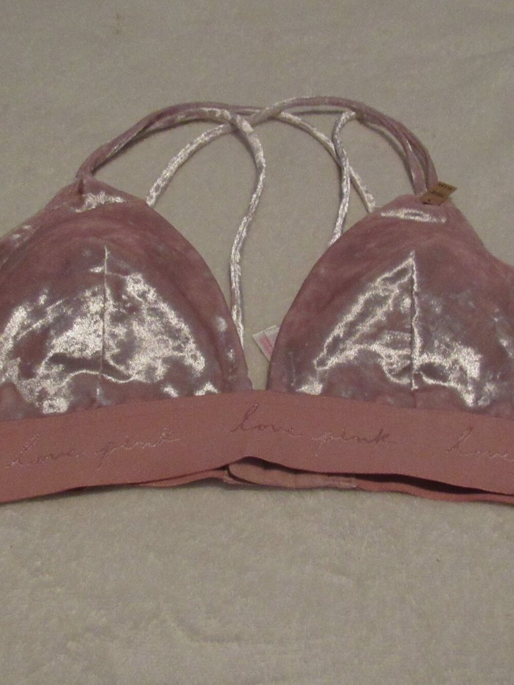 Victoria's Secret Pink Tringle Bralette  Size XL NWT Wireless